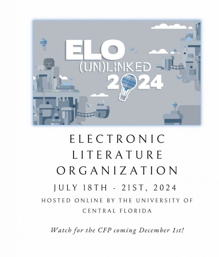 Save the Date The ELO 2024 Main Conference is coming! Electronic