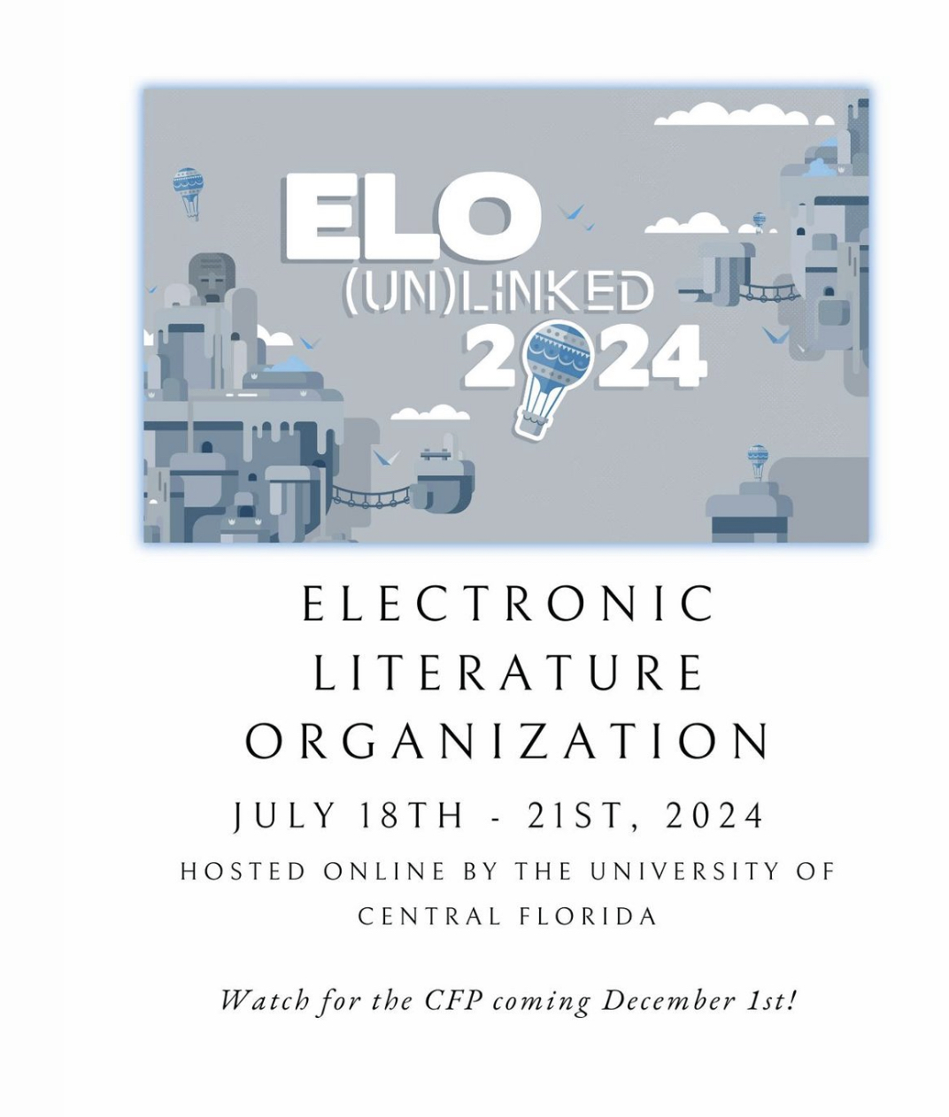Save the Date: The ELO 2024 Main Conference is coming!